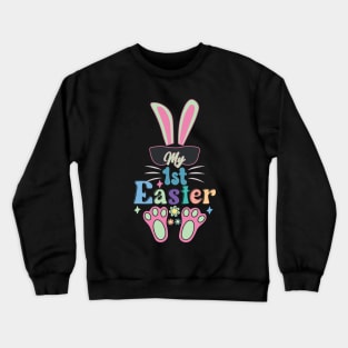 Retro My 1st Easter Baby T Shirt Design Crewneck Sweatshirt